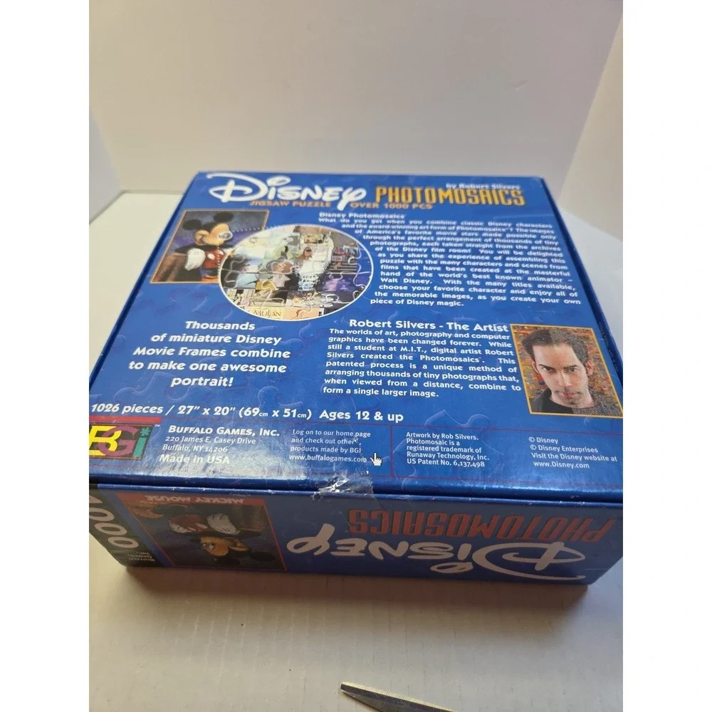 Disney Mickey Mouse 1000 Piece Puzzle Robert‎ Silvers Photomosaic 27